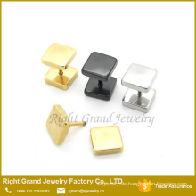 Neueste Design 316L Edelstahl Silber Schwarz Gold plattiert Fake Plugs Ohrringe